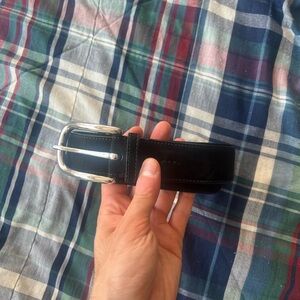 Ralph Lauren purple label black suede belt. Size 32 used but excellent conditon